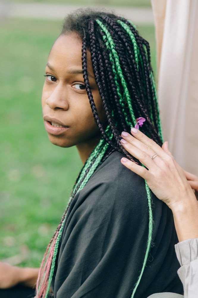 Color-Pop Braids — braided style